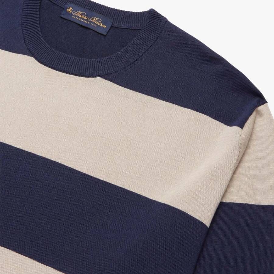 Brooks Brothers Trui met ronde hals Blauw Heren