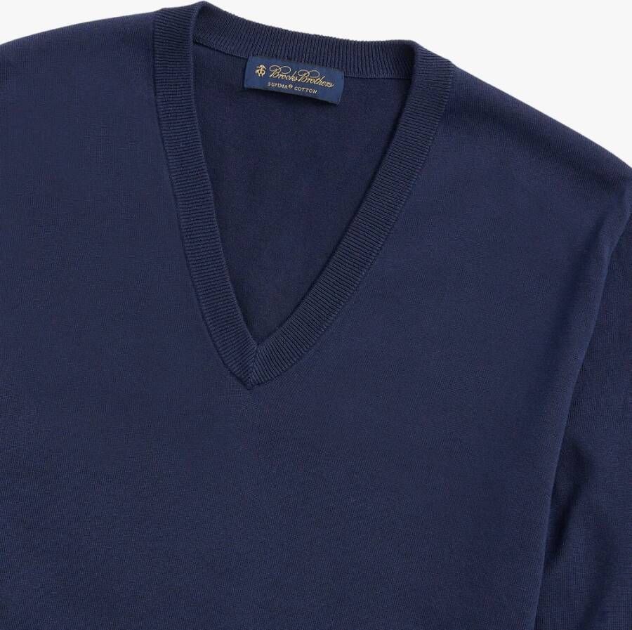 Brooks Brothers Trui met ronde hals Blauw Heren