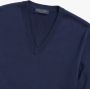 Brooks Brothers Supima Katoenen V-hals Trui Blue Heren - Thumbnail 2