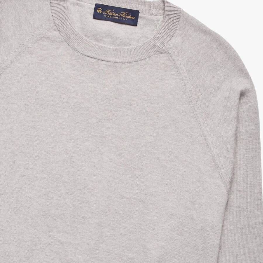 Brooks Brothers Trui met ronde hals Grijs Heren