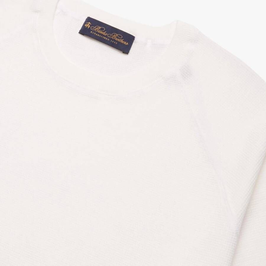 Brooks Brothers Trui met ronde hals Wit Heren