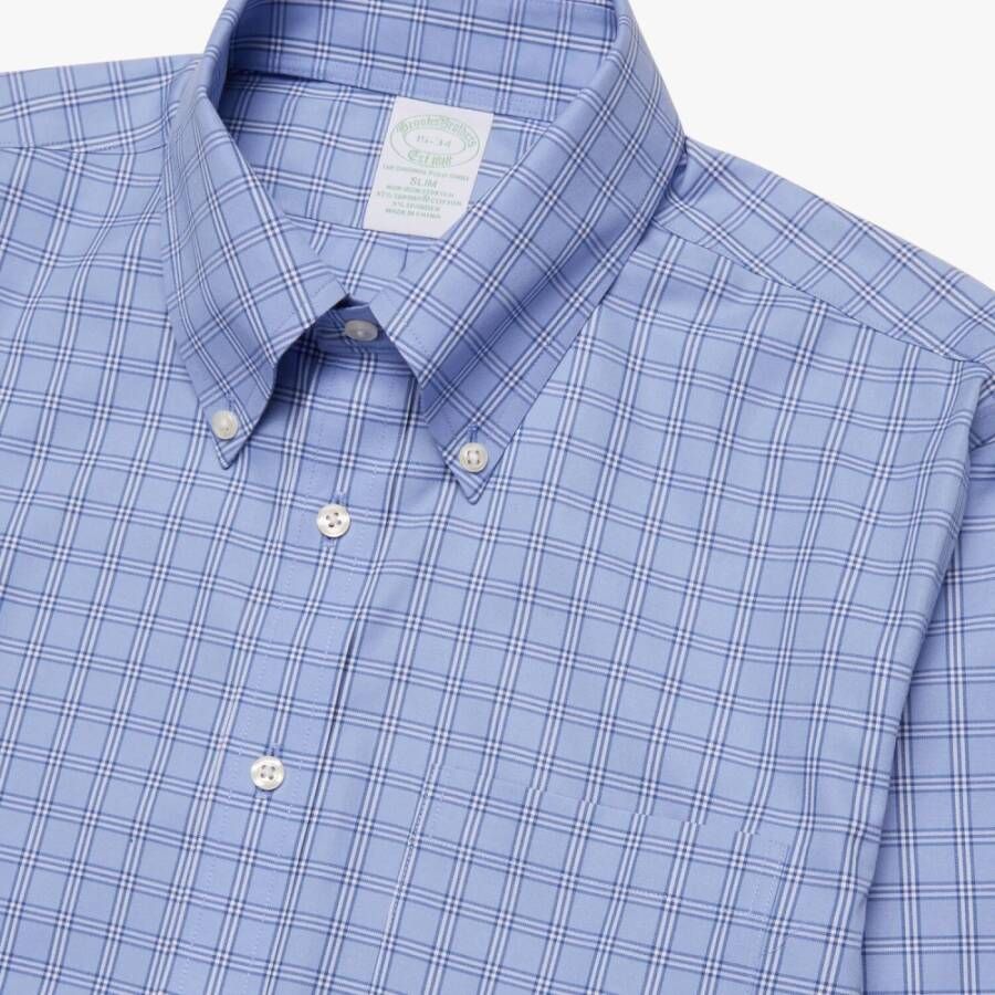 Brooks Brothers Shirts Blauw Heren