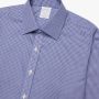 Brooks Brothers Milano Slim Fit Non-Iron Ainsley Collar Dress Shirt Blue Heren - Thumbnail 2