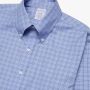 Brooks Brothers Supima Katoen Non-Iron Pinpoint Oxford Hemd Blue Heren - Thumbnail 2