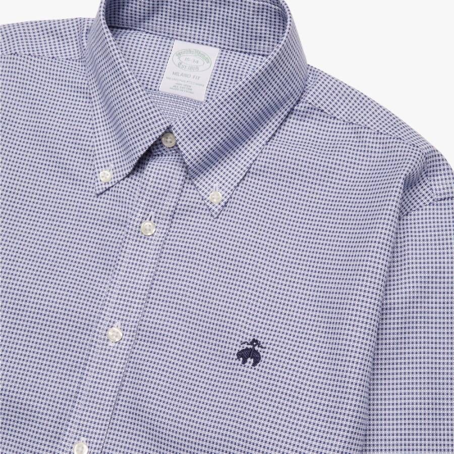 Brooks Brothers Shirts Blauw Heren