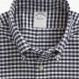 Brooks Brothers Stretch Non-Iron Oxford Button-Down Kraag Gingham Sport Shirt Blue Heren - Thumbnail 2