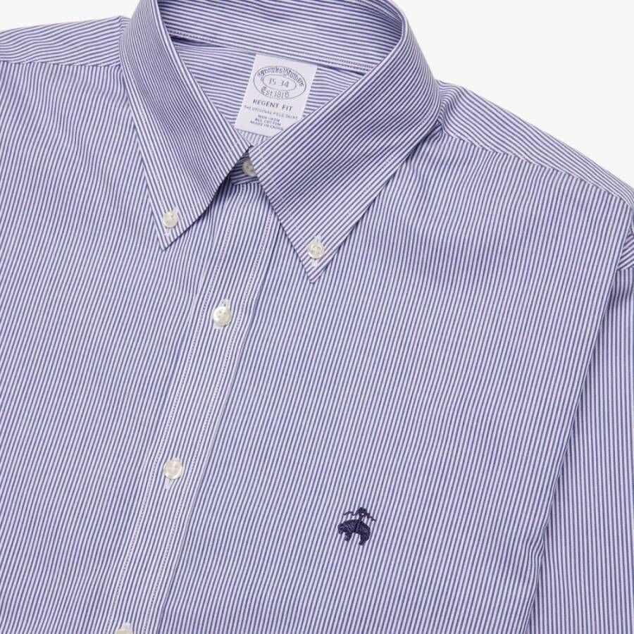 Brooks Brothers Shirts Blauw Heren