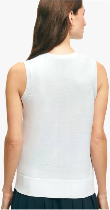 Brooks Brothers Sleeveless Tops Wit Dames