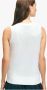 Brooks Brothers Supima Katoenen Jersey Top White Dames - Thumbnail 2