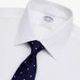 Brooks Brothers Slim Fit Witte Non-Iron Stretch Katoenen Overhemd met Ainsley Kraag Wit Heren - Thumbnail 2
