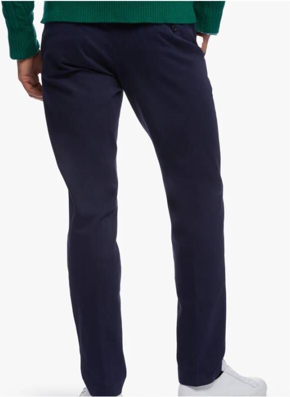 Brooks Brothers Soho extra-slanke fit katoenen twill stretch chino`s Blauw Heren
