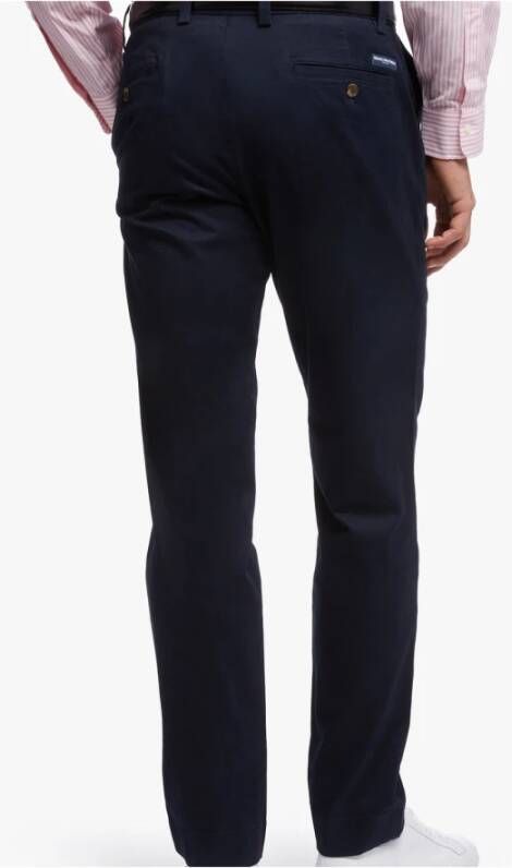 Brooks Brothers Soho extra-slanke fit Twill gewassen Chino-broek Blauw Heren