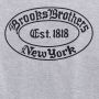 Brooks Brothers Label Graphic T-Shirt Gray Heren - Thumbnail 2