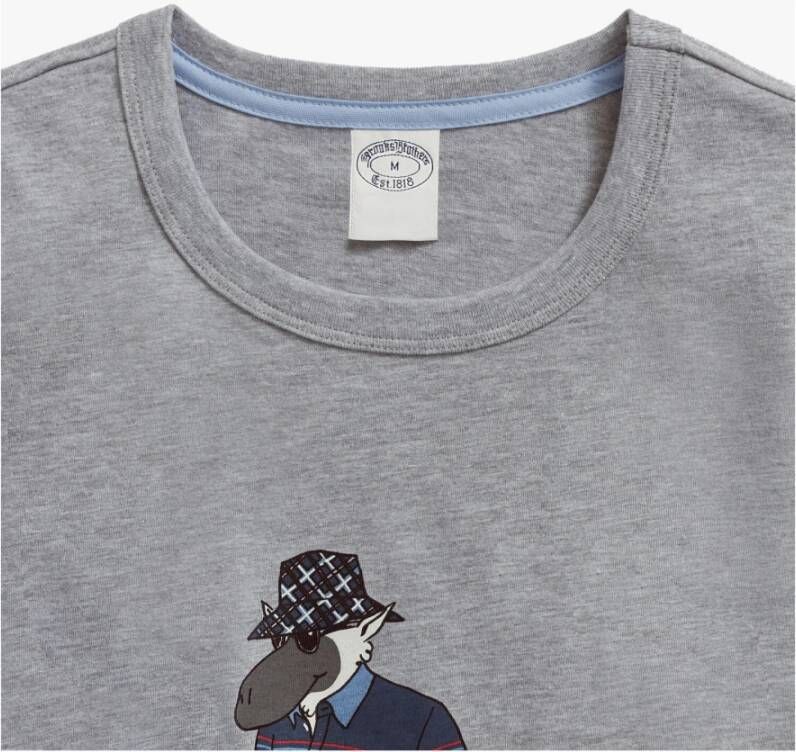 Brooks Brothers T-Shirts Grijs Heren