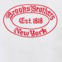 Brooks Brothers Label Graphic T-Shirt White Heren - Thumbnail 2