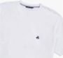 Brooks Brothers Washed Supima Katoenen Logo Crewneck T-Shirt White Heren - Thumbnail 2