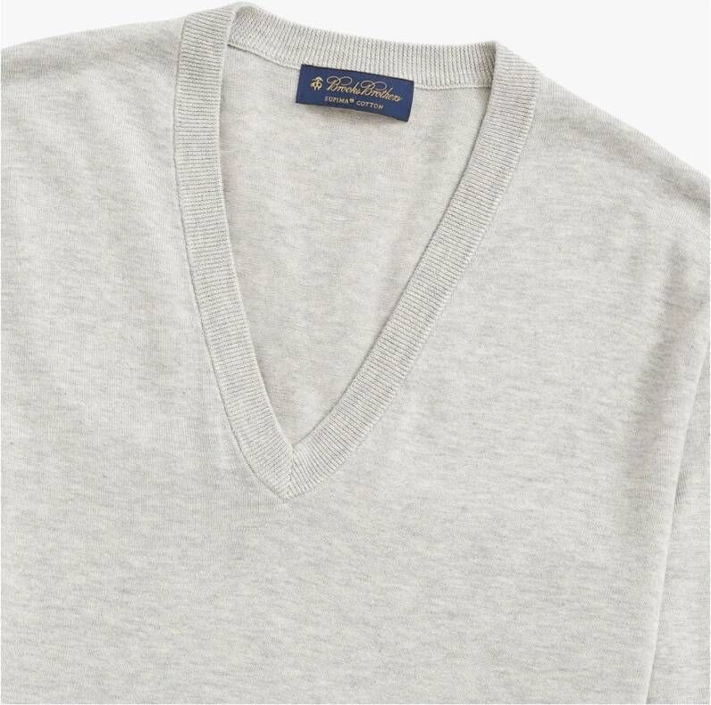 Brooks Brothers V-neck Knitwear Grijs Heren