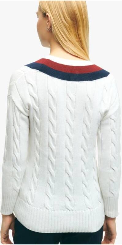 Brooks Brothers V-neck Knitwear Wit Dames