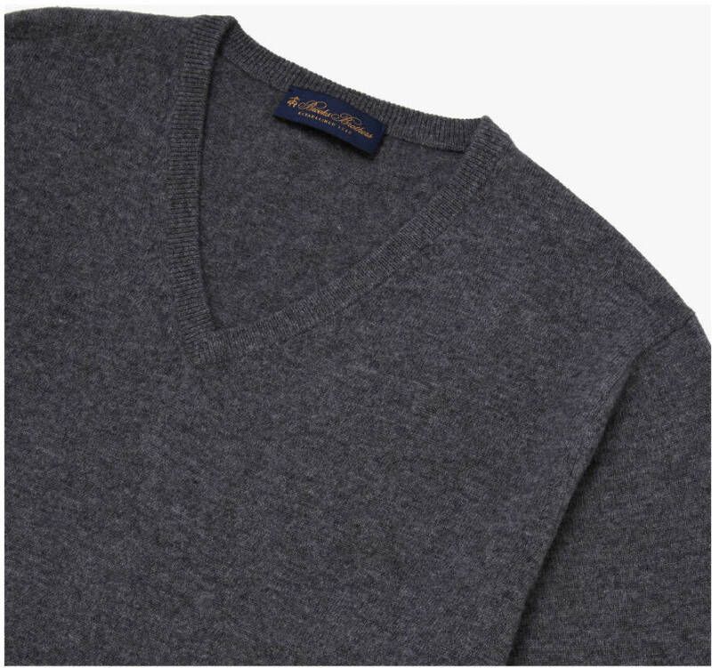 Brooks Brothers Wol en kasjmier v-hals trui Grijs Heren