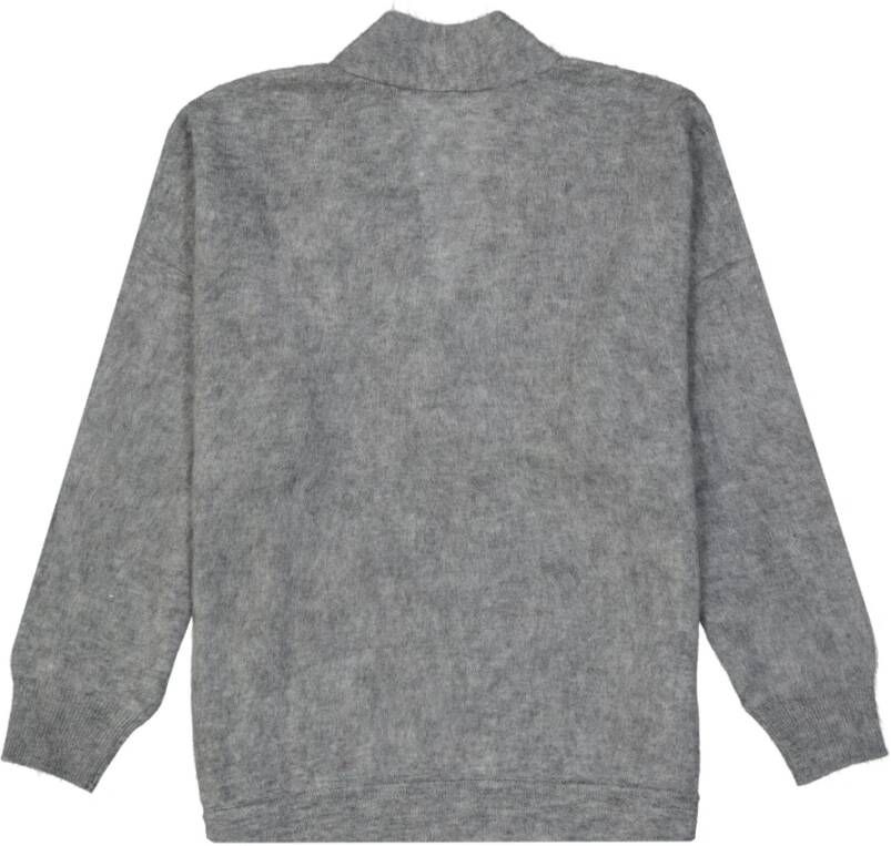 BRUNELLO CUCINELLI Mohair Wool Pullover Grijs Heren