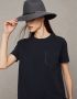 BRUNELLO CUCINELLI Glanzende Schaduw Zak T-Shirt Black Dames - Thumbnail 3