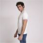 BRUNELLO CUCINELLI Wit T-shirt met Kleurrijke Gestreepte Halslijn en Mouwboorden White Heren - Thumbnail 2