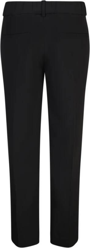 BRUNELLO CUCINELLI Slim-Fit Zwarte Broek met Elastische Taille Zwart Dames