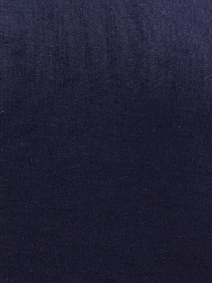 BRUNELLO CUCINELLI Zijden en katoenen crew-neck t-shirt Blue Heren
