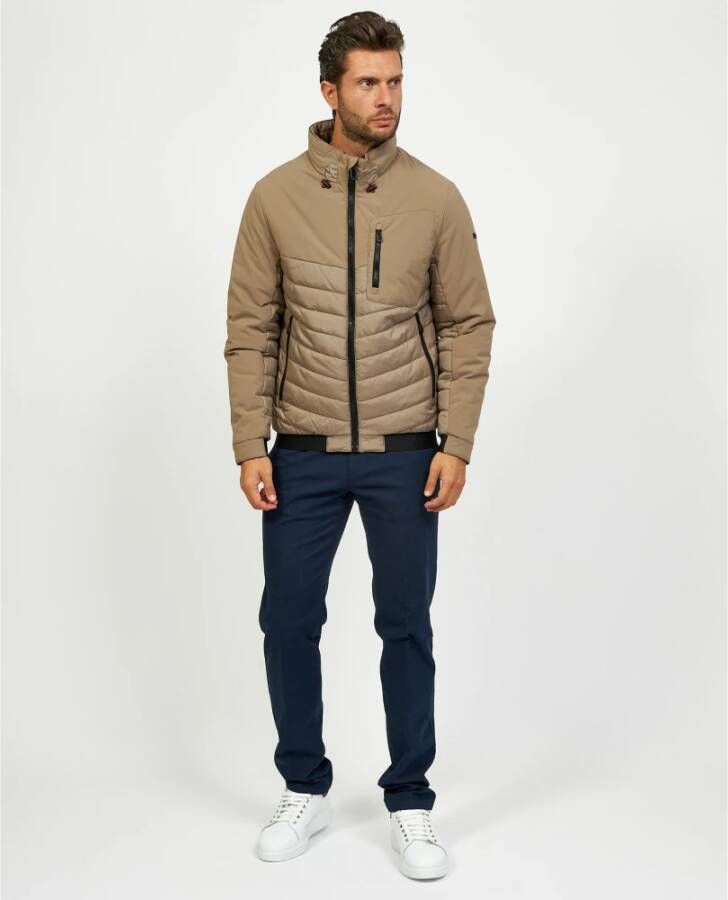 Bugatti Beige Fullzip Jas met Voorzak Beige Heren