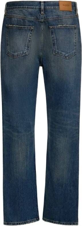 Burberry Blauwe Straight Leg Jeans Gemaakt in Italië Blauw Heren