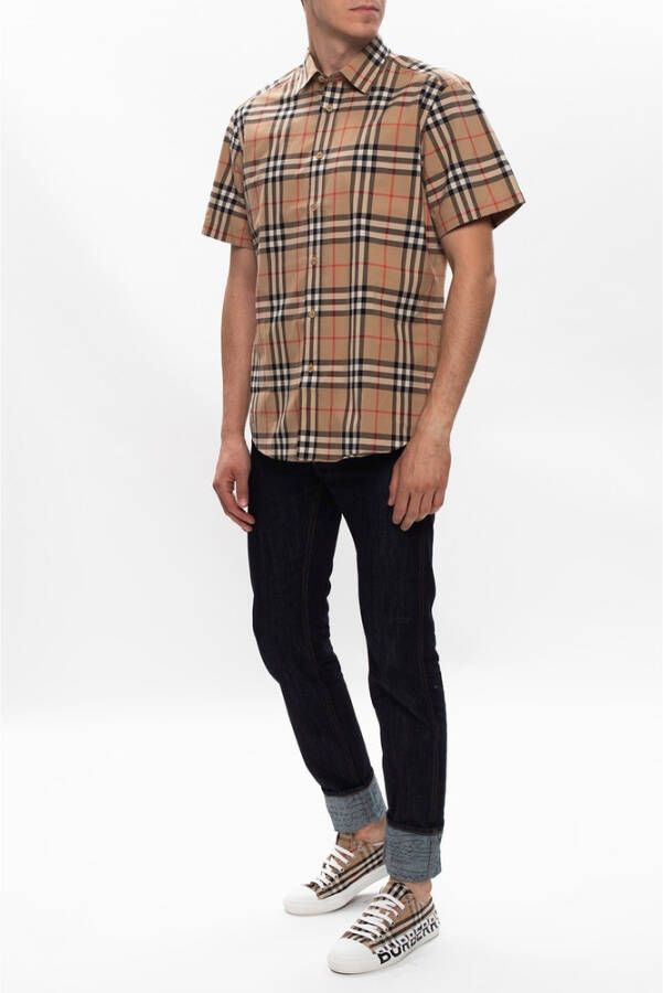 Burberry Alledaagse t-shirts Bruin Heren