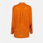 Burberry Ivanna Zijden Overhemd Orange Dames - Thumbnail 2