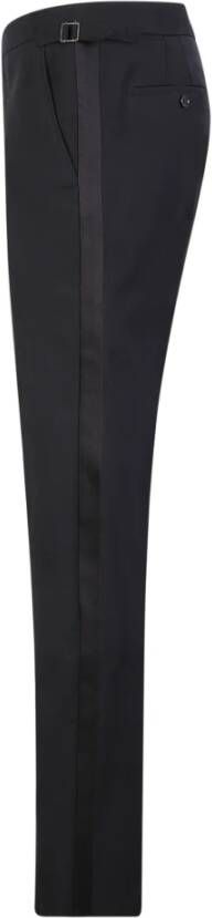 Burberry Jacquard Equestrian Tuxedo Broek Zwart Heren