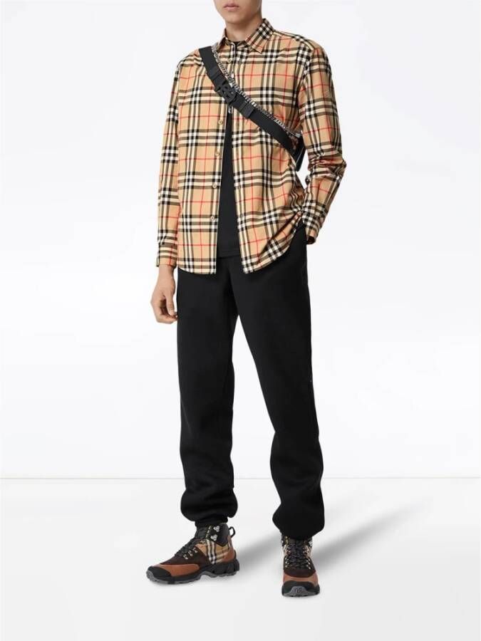 Burberry Formal Shirts Beige Heren