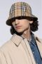 Burberry Nylon Bucket Hat met Iconisch Check-patroon Beige Dames - Thumbnail 4