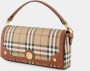 Burberry Note Kleine schoudertas Beige Dames - Thumbnail 4