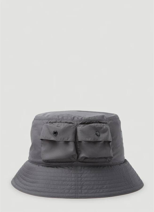 Burberry Technische Zak Bucket Hat Grijs Heren