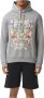 Burberry Katoenen hoodie met bloemenprint Grijs Heren - Thumbnail 2