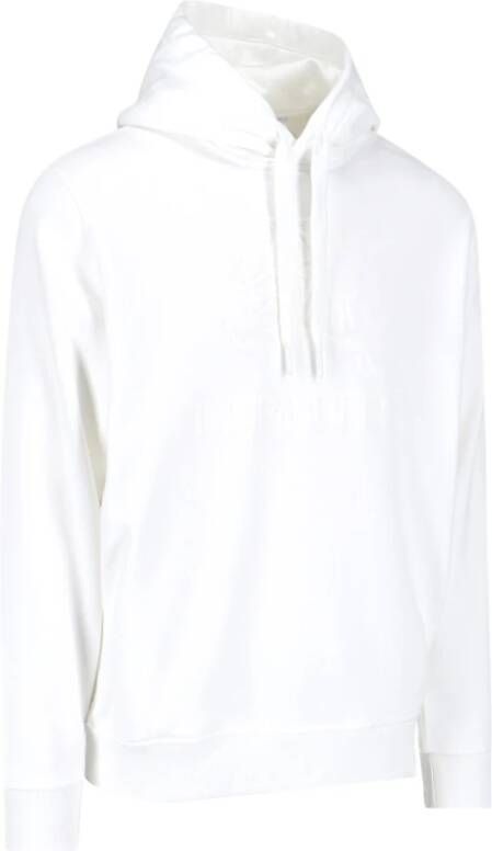 Burberry Witte hoodie met logo borduursel Wit Heren