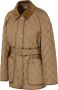 Burberry Gewatteerde Nylonjas met Fluweel Kraag Beige Dames - Thumbnail 2