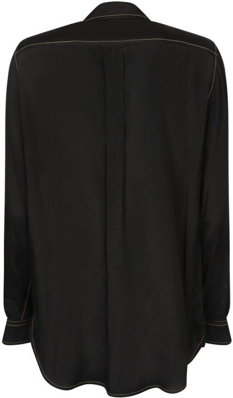 Burberry Chain-detail Shirt met DG Gesp Zwart Dames