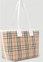 Burberry Vintage Check Canvas Tote Bag Multicolor Dames - Thumbnail 2