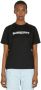 Burberry Zwart Logo Print Katoenen T-shirt Black Dames - Thumbnail 2