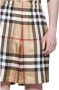 Burberry Archief Beige Geruite Shorts Beige Heren - Thumbnail 2