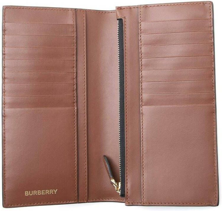 Burberry Stijlvolle Monogram Continental Portemonnee Bruin Heren