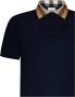 Burberry Blauw Polo Shirt met Contrasterende Kraag Blauw Heren - Thumbnail 2