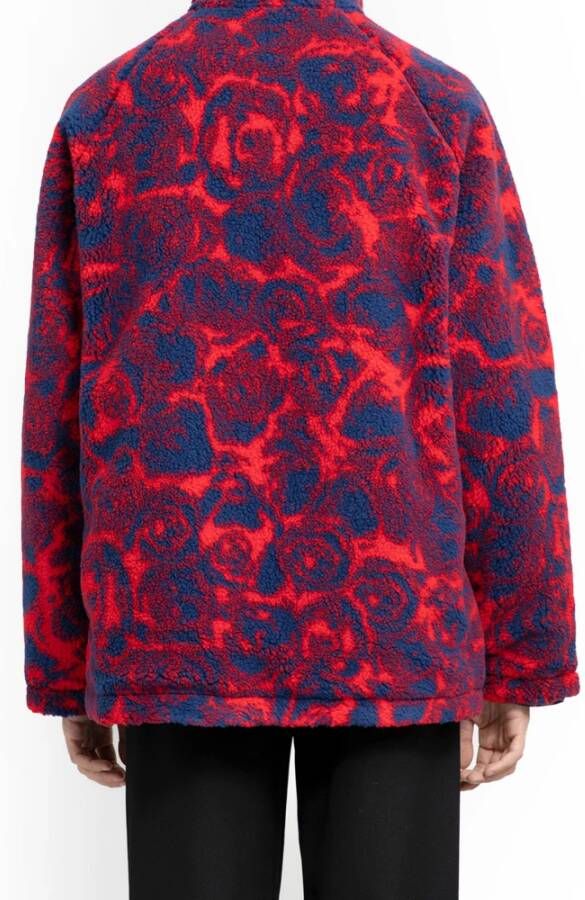 Burberry Omkeerbare Rose Print Fleece Jas Multicolor Heren