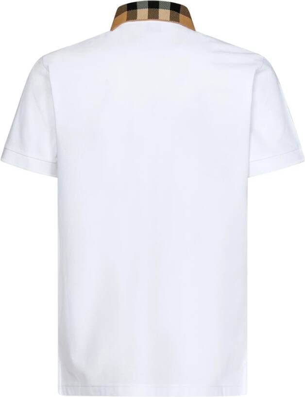 Burberry Witte T-shirts en Polos Wit Heren