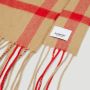 Burberry Luxe Check Cashmere Sjaal Beige Unisex - Thumbnail 6