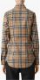 Burberry Vintage Check Button-Down Overhemd Beige Dames - Thumbnail 2